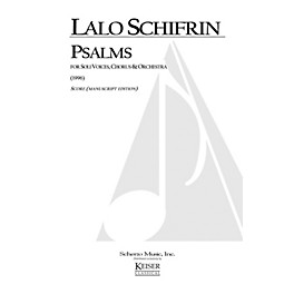 Lauren Keiser Music Publishing Psalms (for Chorus and Orchestra) Full Score Composed by Lalo Schifrin