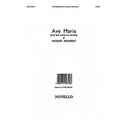 Novello Ave Maria SATB Composed by Jacques Arcadelt