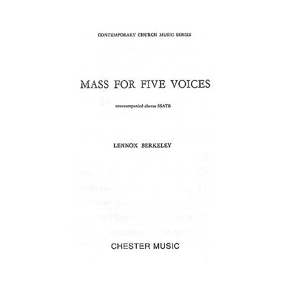 Chester Music Mass for Five Voices (Op.64) SSATB