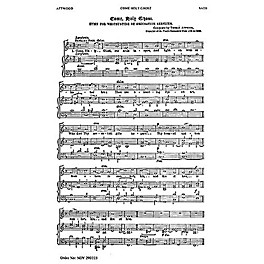 Novello Come, Holy Ghost SATB, Organ Composed by Thomas Attwood