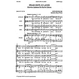 Novello Fear Not, O Land Composed by Edward Elgar