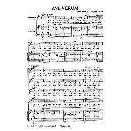 Novello Ave Verum - Op. 2, No. 1 SATB Composed by Edward Elgar