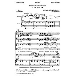 Novello The Snow SATB Composed by C. Alice Elgar Arranged by John Pointer