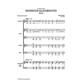 Novello Dominus Illuminatio SATB Composed by David Hill