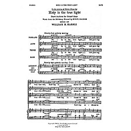 Novello Holy Is the True Light SATB Composed by William H. Harris