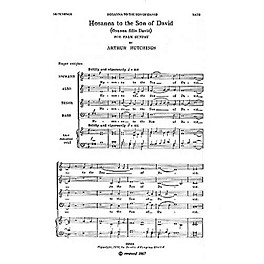 Music Sales Hosanna to the Son of David SATB Composed by Arthur Hutchings