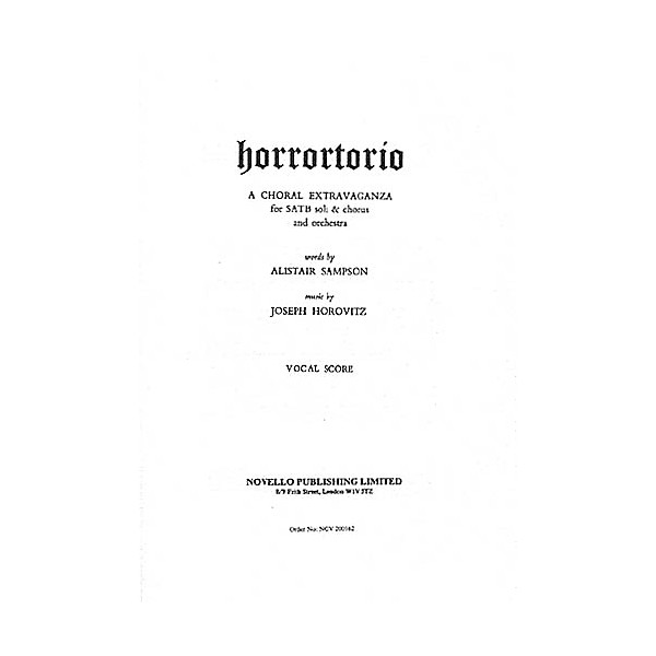 Novello Horrortorio SATB Composed by Joseph Horovitz