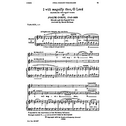 Novello I Will Magnify Thee, O Lord SS Composed by Joseph Corfe