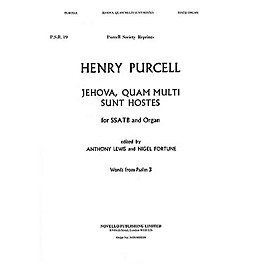 Novello Jehova Quam Multi Sunt SATB Composed by Henry Purcell