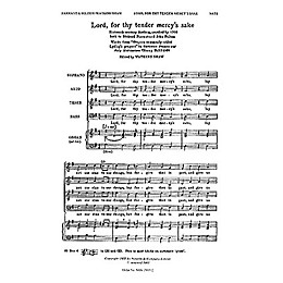 Novello Lord, for Thy Tender Mercy's Sake SATB Composed by Richard Farrant