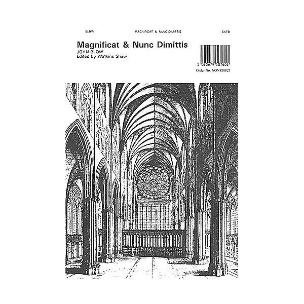 Novello Magnificat and Nunc Dimittis (Short Service No. 4) SATB Composed by John Blow