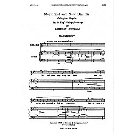 Novello Magnificat and Nunc Dimittis (Collegium Regale) SATB Composed by Herbert Howells