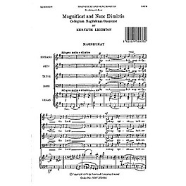 Novello Magnificat and Nunc Dimittis (Magdalen Service) SATB Composed by Kenneth Leighton