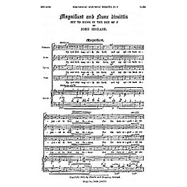 Novello Magnificat and Nunc Dimittis in F SATB Composed by John Ireland