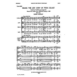 Novello Make We Joy Now in This Feast SATB Composed by Derek Holman