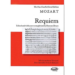 Novello Requiem K.626 Vocal Score Composed by Wolfgang Amadeus Mozart