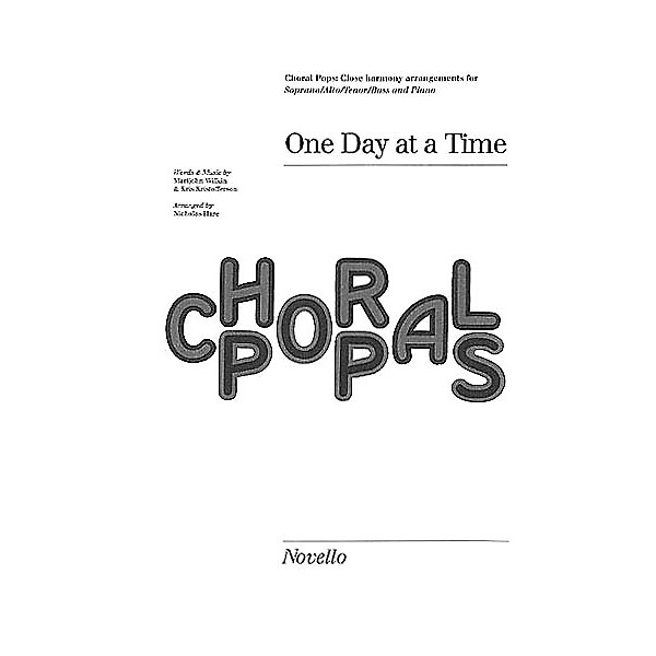 Novello One Day at a Time SATB Composed by Kris Kristofferson