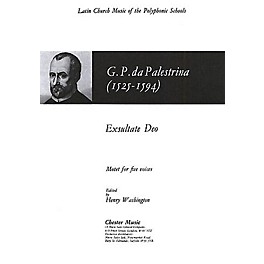 Chester Music Exsultate Deo SAATB Composed by Giovanni Pierluigi da Palestrina