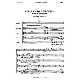 Novello Preces and Responses SATB Composed by Herbert Howells