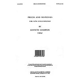 Novello Preces and Responses SATB a cappella Composed by Kenneth Leighton