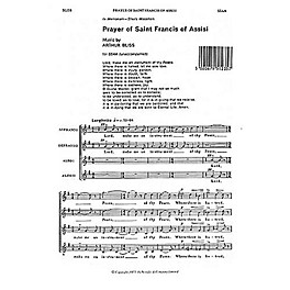 Novello Prayer of Saint Francis of Assisi SSAA Composed by Arthur Bliss