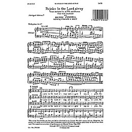 Novello Rejoice in the Lord Alway (Abridged) SATB
