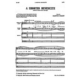 Novello Shorter Benedicte SATB Composed by Martin Dalby