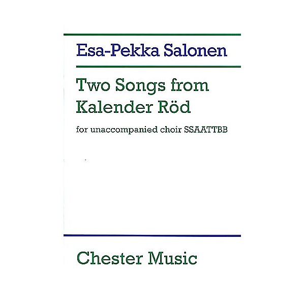 Chester Music Two Songs from Kalender Rod SSAATTBB