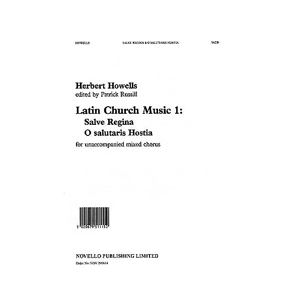 Novello Salve Regina/O Salutaris Hostia SATB Composed by Herbert Howells
