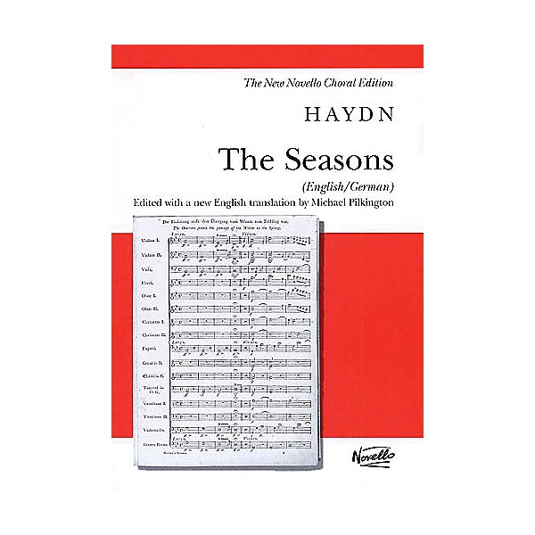 Novello The Seasons (New Edition - English/German) (Vocal Score) SATB Composed by Franz Joseph Haydn