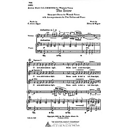 Boston Music The Snow SSA Composed by C. Alice Elgar