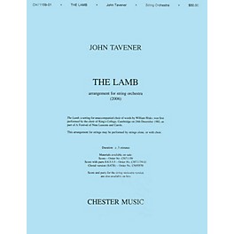 Music Sales John Tavener: The Lamb (String Orchestra Version) Score SATB