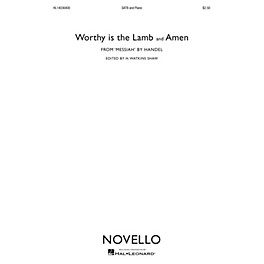 Novello Worthy Is the Lamb (from Messiah) SATB Composed by George Frideric Handel