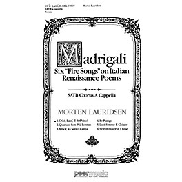 Peer Music Ov'e, Lass' Il Bel Viso? SATB a cappella Composed by Morten Lauridsen