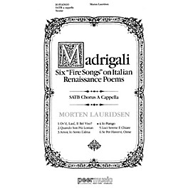 Peer Music Io Piango SATB a cappella Composed by Morten Lauridsen