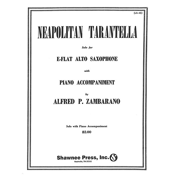 Hal Leonard Neapolitan Tarantella Alto Saxophone/Piano Alto Sax