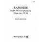 Hal Leonard Rapsodie for E Flat Alto Saxophone and Organ Alto Saxophone/Organ thumbnail