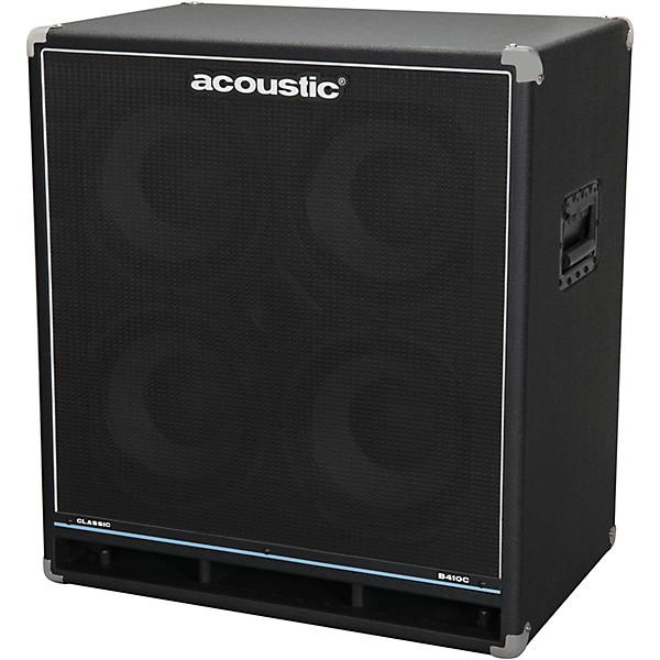 Acoustic B410C Classic 400W 4x10 Bass Speaker Cabinet Black