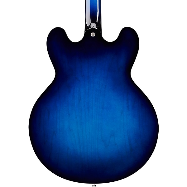 Gibson 2018 ES-335 Dot Semi-Hollow Electric Guitar Blue Burst 5-ply Black Pickguard