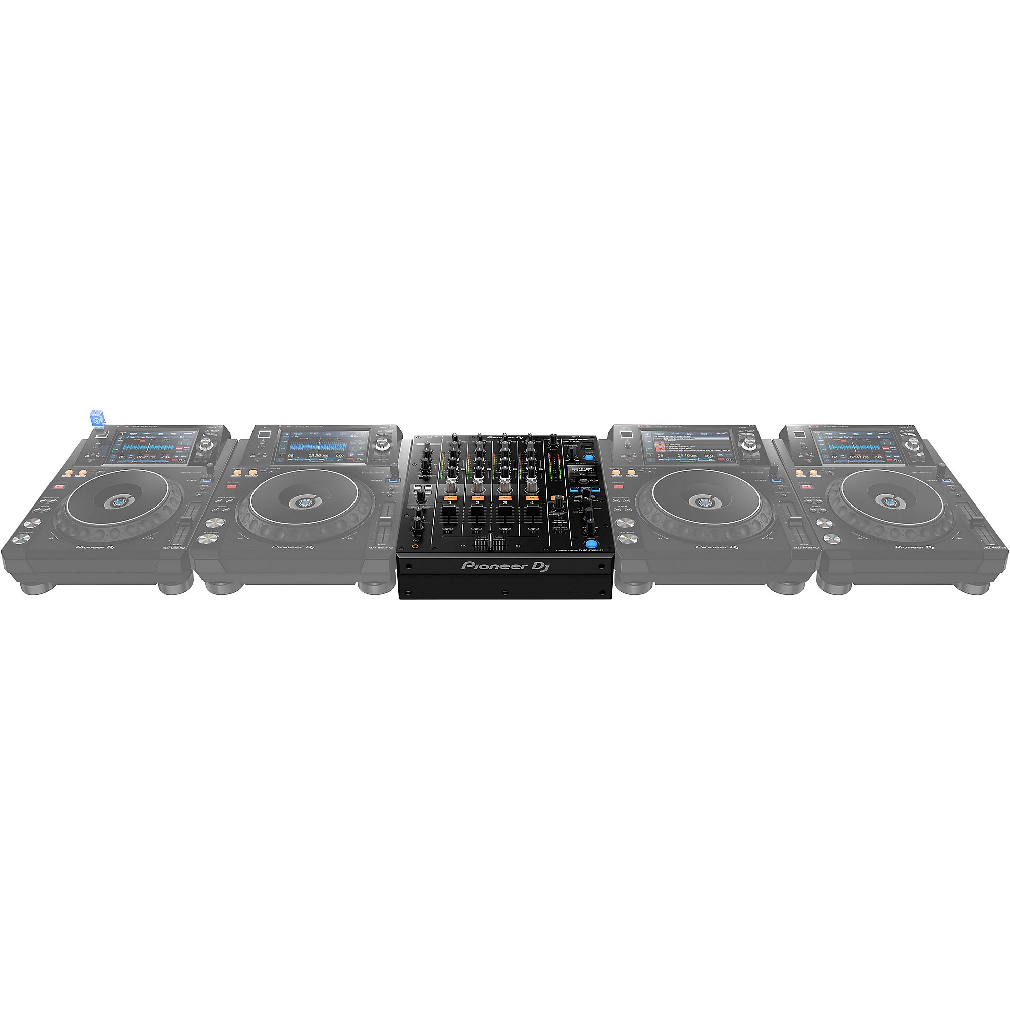 DJM750mk2 DJミキサー Pioneer DJ DJM-750MK2 4-channel DJ Mixer | Sweetwater