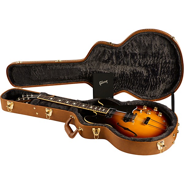Gibson 2018 ES-330 Thinline Hollowbody Electric Guitar Sunset Burst 5-ply Black Pickguard