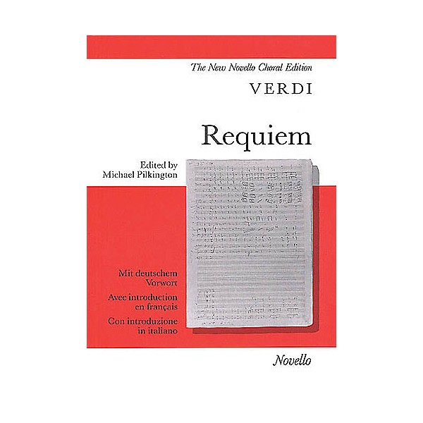 Novello Requiem (Vocal Score) SATB Composed by Giuseppe Verdi