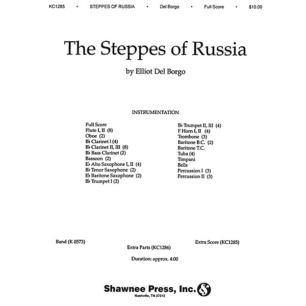 Hal Leonard Steppes of Russia Full Score Full Score