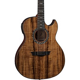 Blemished Dean Exhibition Koa Acoustic-Electric Guitar Level 2 Natural 197881209087