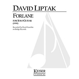 Lauren Keiser Music Publishing Forlane (Guitar Solo) LKM Music Series Composed by David Liptak