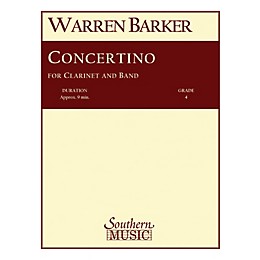Southern Concertino (with Clarinet Solo) Concert Band Level 4 Composed by Warren Barker