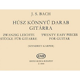 Editio Musica Budapest 20 Easy Pieces (Guitar Solo) EMB Series Composed by Johan Sebastian Bach