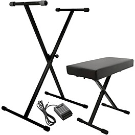 On-Stage KPK6520 Keyboard Stand/Bench Pack With Sustain Pedal