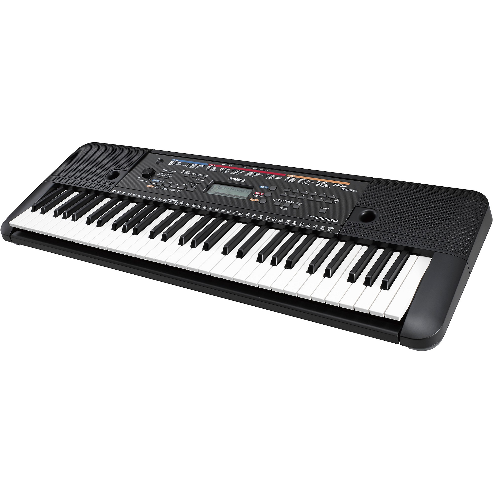 Yamaha PSR-E263 61-Key Portable Keyboard Package Essentials