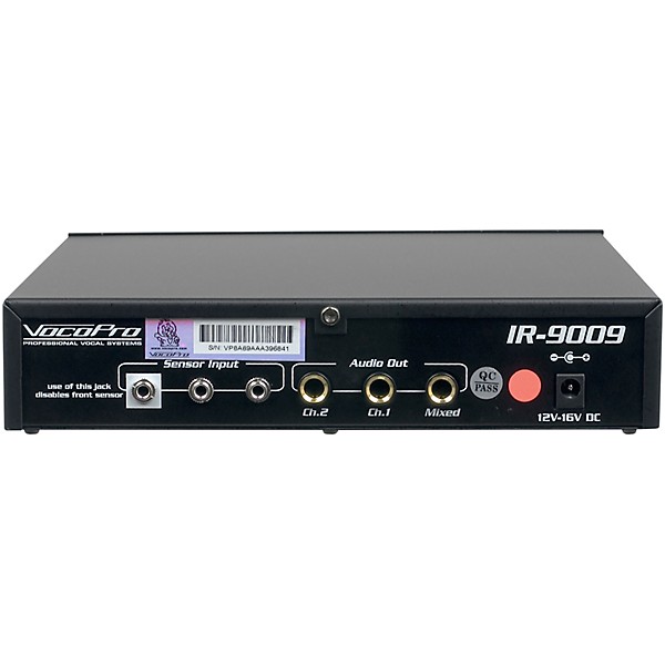 VocoPro IR-9009 Infrared Wireless Microphone System